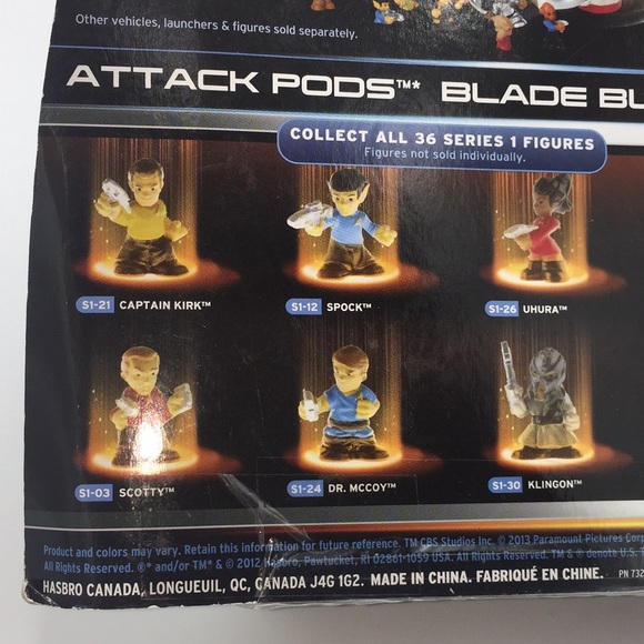 Star Trek Fighter Pods Attack Pods Blade Blaster Hasbro New - Picture 8 of 13